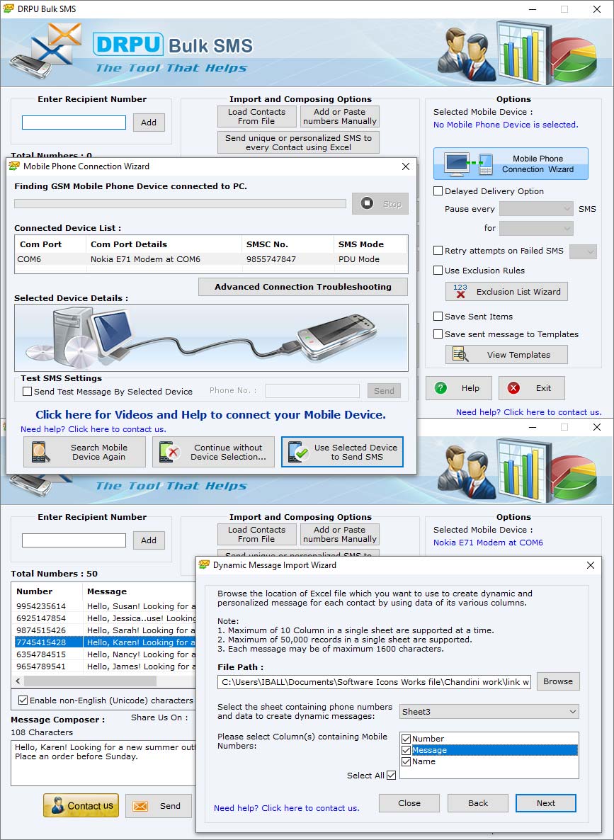 Screenshot of Bulk SMS Gateway