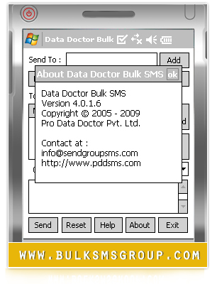 Pocket PC Group Messaging Tool screen shot