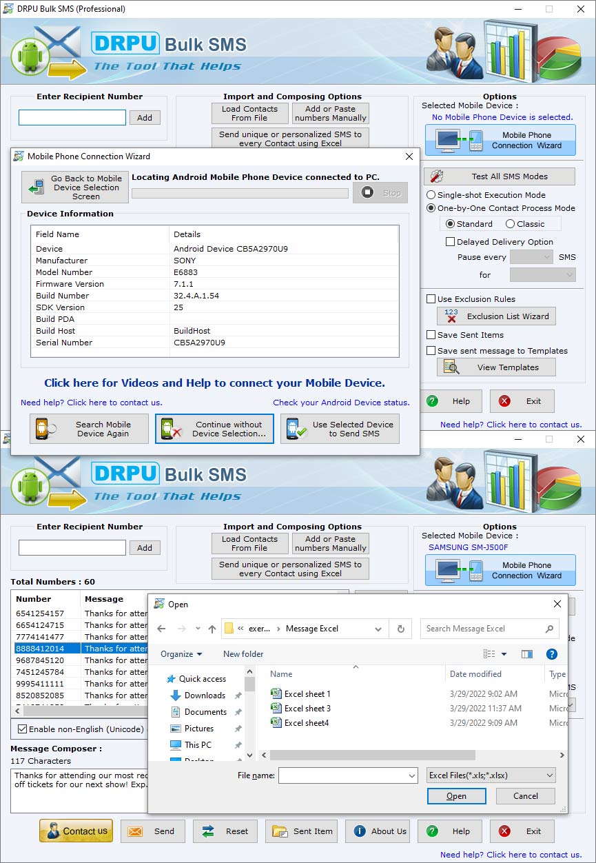 Screenshot of Bulk SMS Group