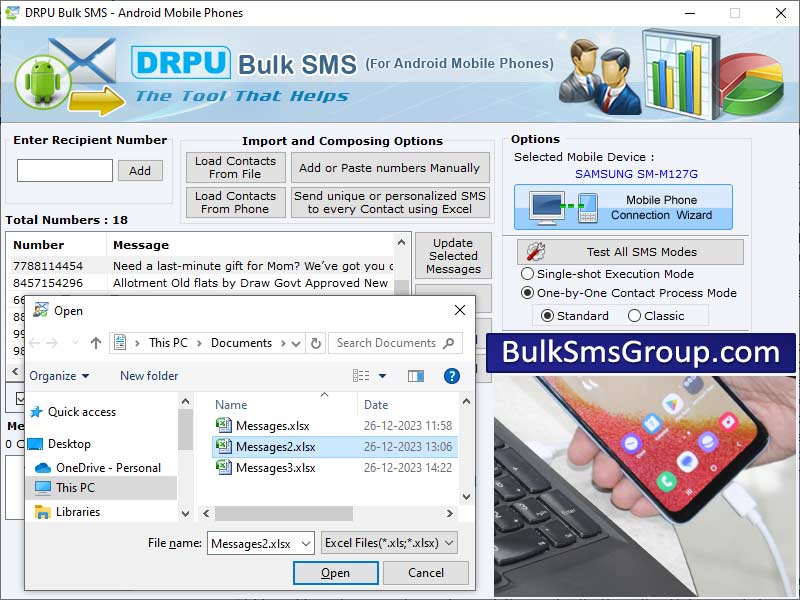 Screenshot of Bulk SMS Android