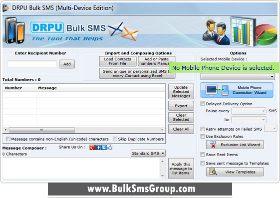 Multi Mobile Bulk SMS Software