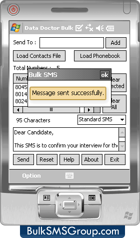 Pocket PC to Mobile SMS Software