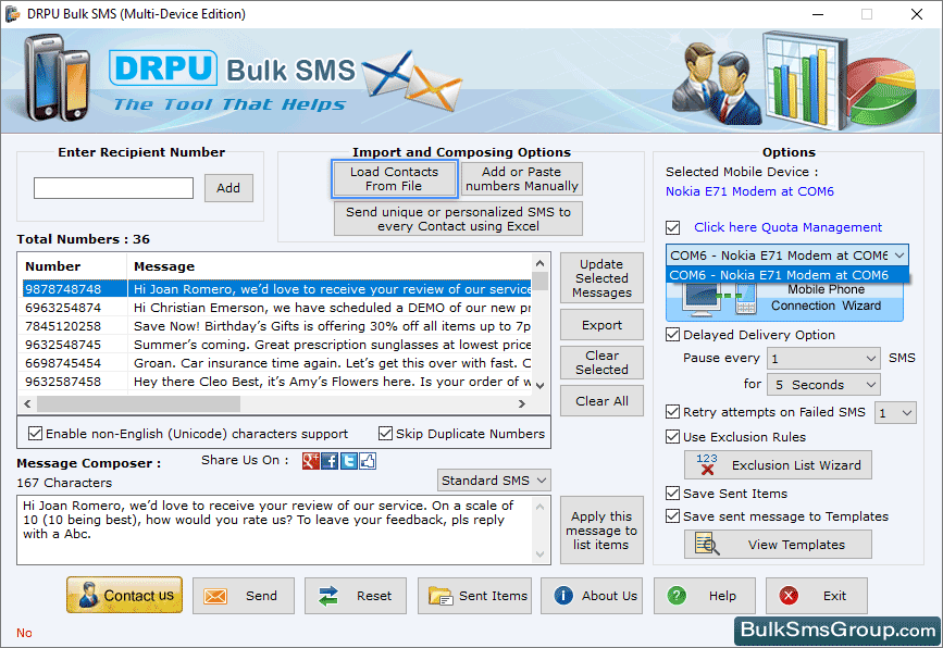 Manage multi devices using Quota Management