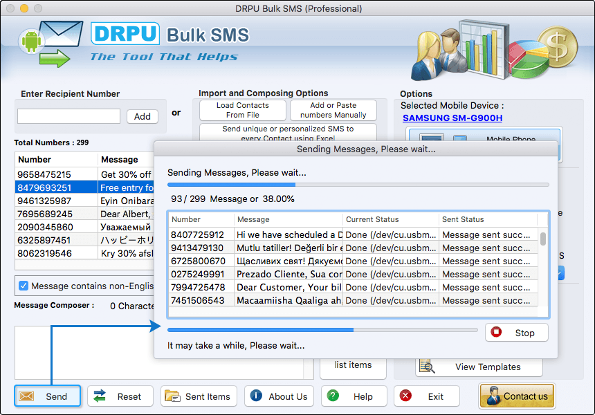 MAC Bulk SMS Software – Professional